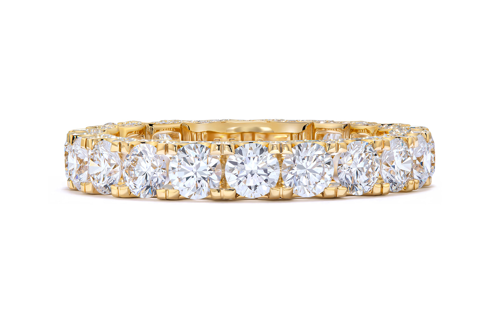 3.06ct D Flawless Diamond Ring set in 18K Yellow Gold