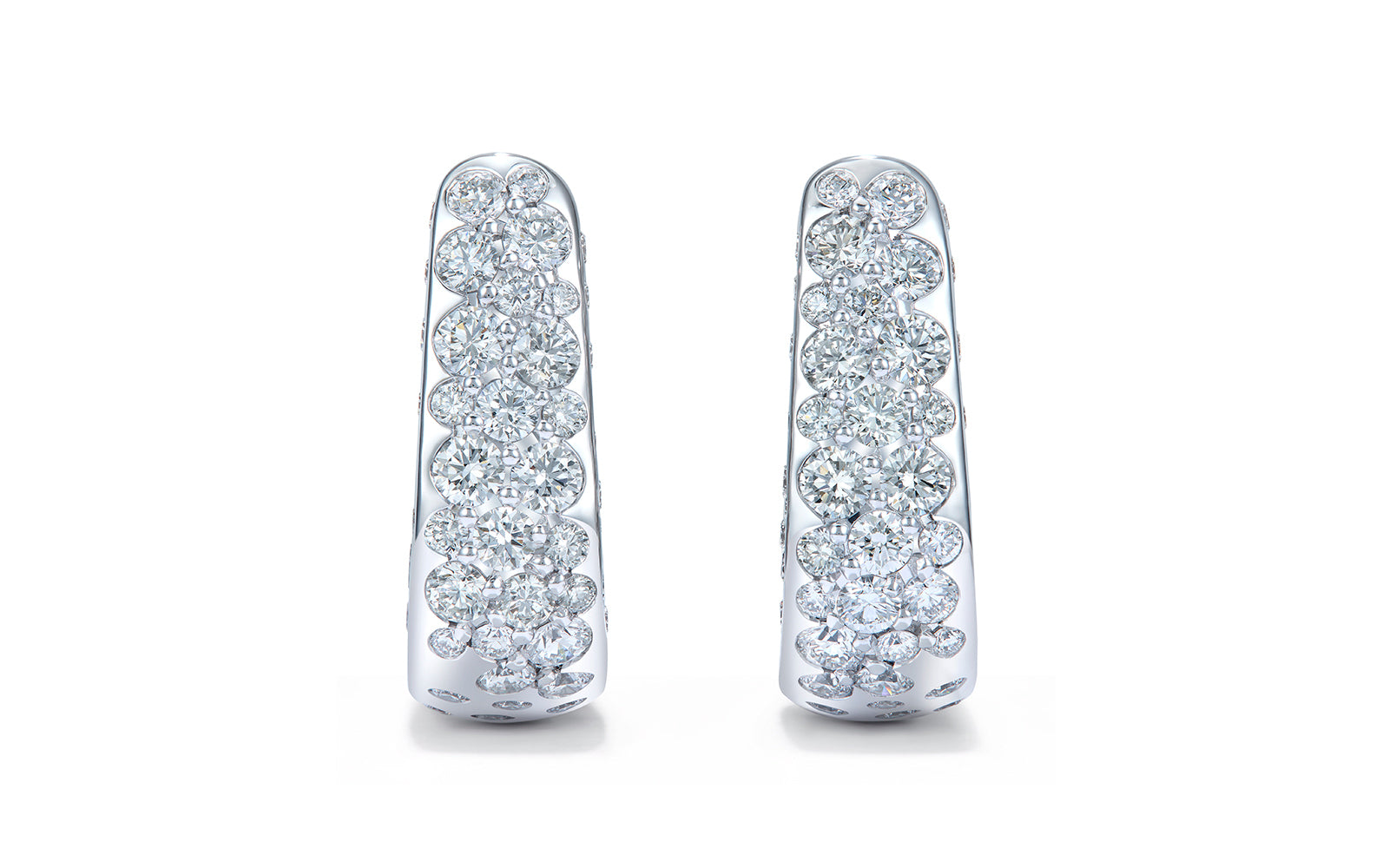 1.50ct D Flawless Diamond Earrings set in 18K White Gold