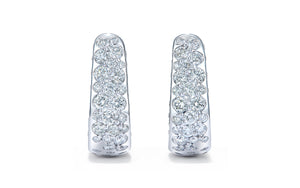 1.50ct D Flawless Diamond Earrings set in 18K White Gold