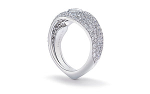 King Kite 2.41ct D Flawless Diamond Ring set in 18K White Gold