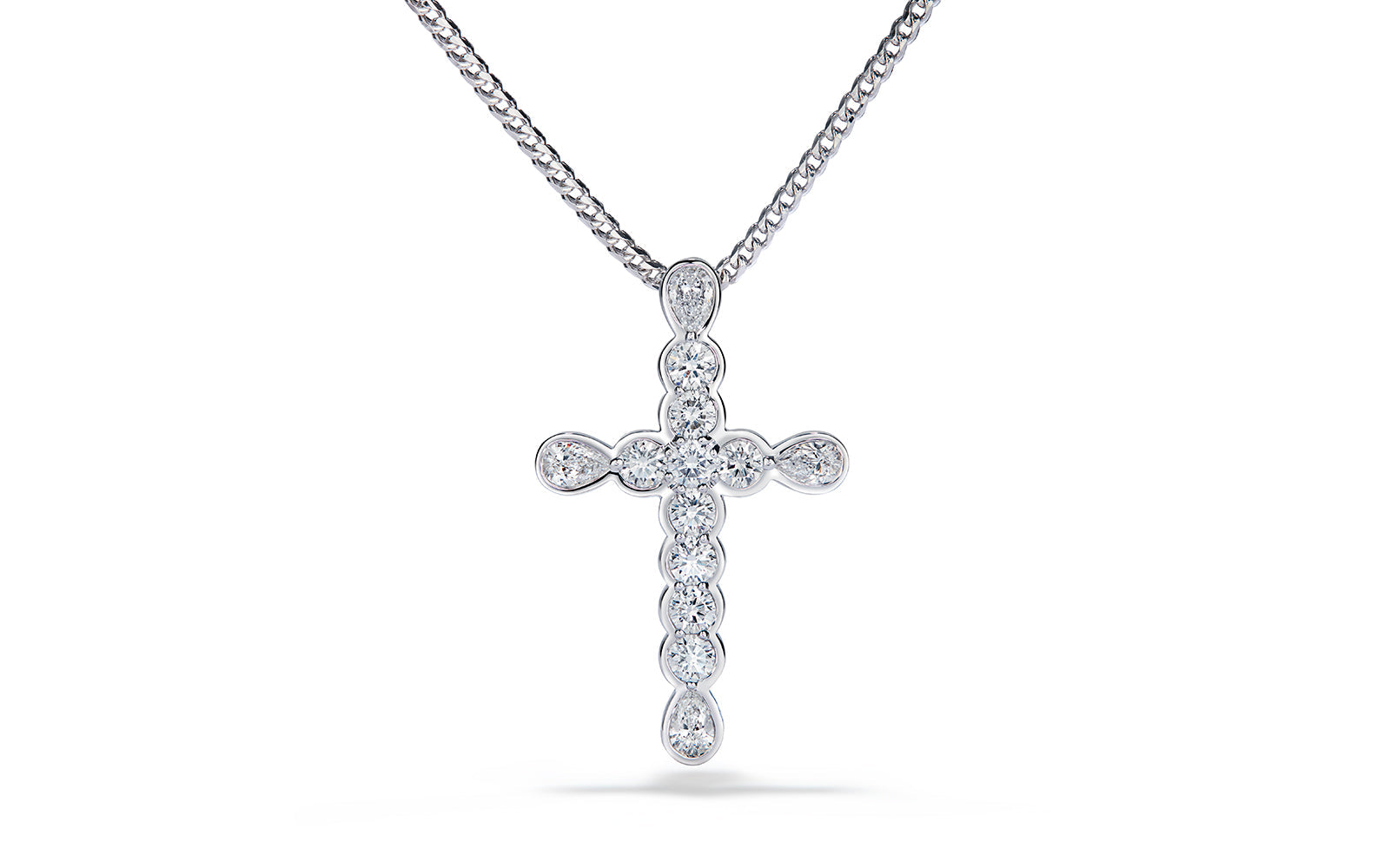 1.60ct D Flawless Diamond Necklace set in 18K White Gold