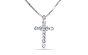 1.60ct D Flawless Diamond Necklace set in 18K White Gold