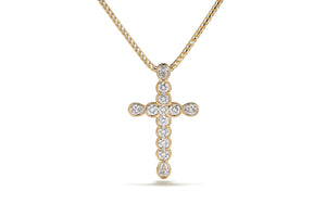 1.60ct D Flawless Diamond Necklace set in 18K Yellow Gold