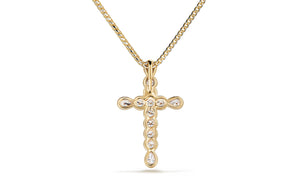 1.60ct D Flawless Diamond Necklace set in 18K Yellow Gold