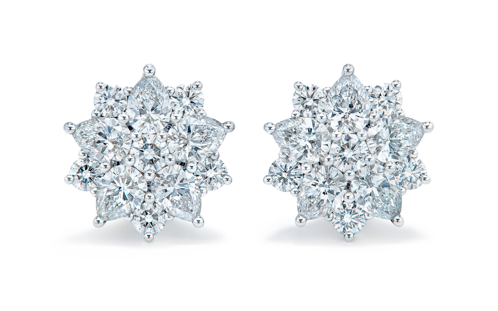 1.92ct D Flawless Diamond Earrings set in 18K White Gold