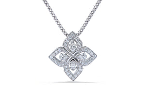 1.24ct D Flawless Diamond Necklace set in 18K White Gold