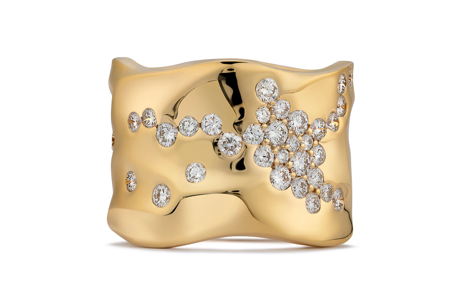 1.32ct D Flawless Diamond Ring set in 18K Yellow Gold