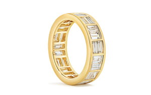 3.67ct D Flawless Diamond Ring set in 18K Yellow Gold