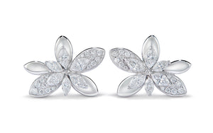1.32ct D Flawless Diamond Earrings set in 18K White Gold