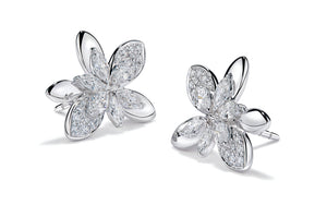 1.32ct D Flawless Diamond Earrings set in 18K White Gold