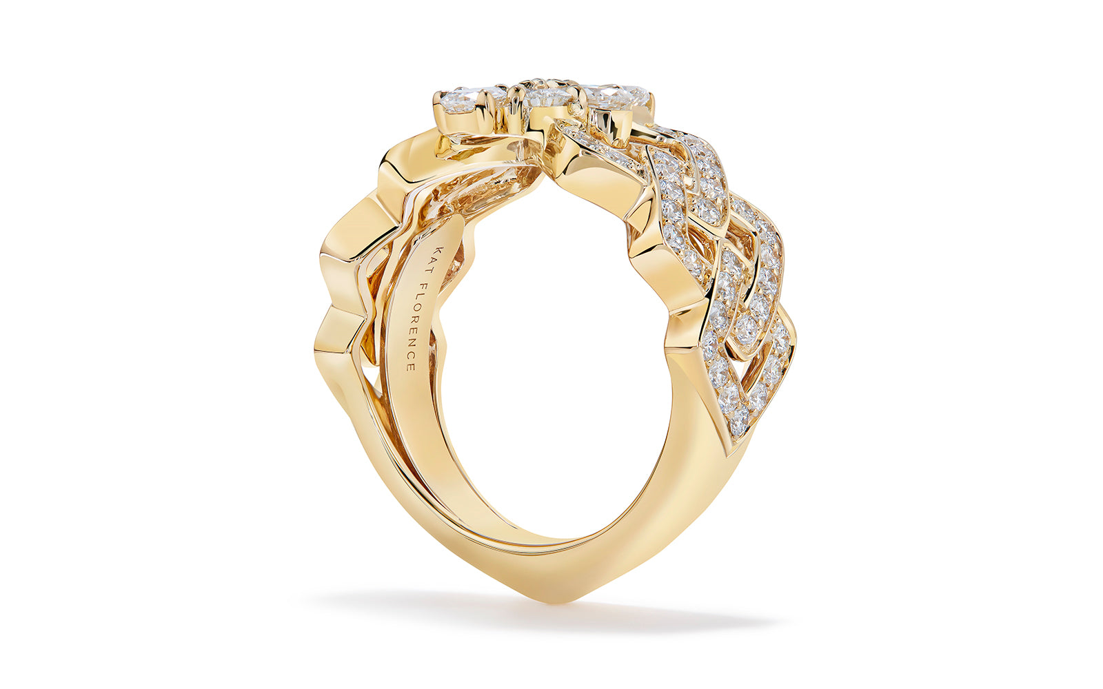 The Crown 1.97ct D Flawless Diamond Ring set in 18K Yellow Gold