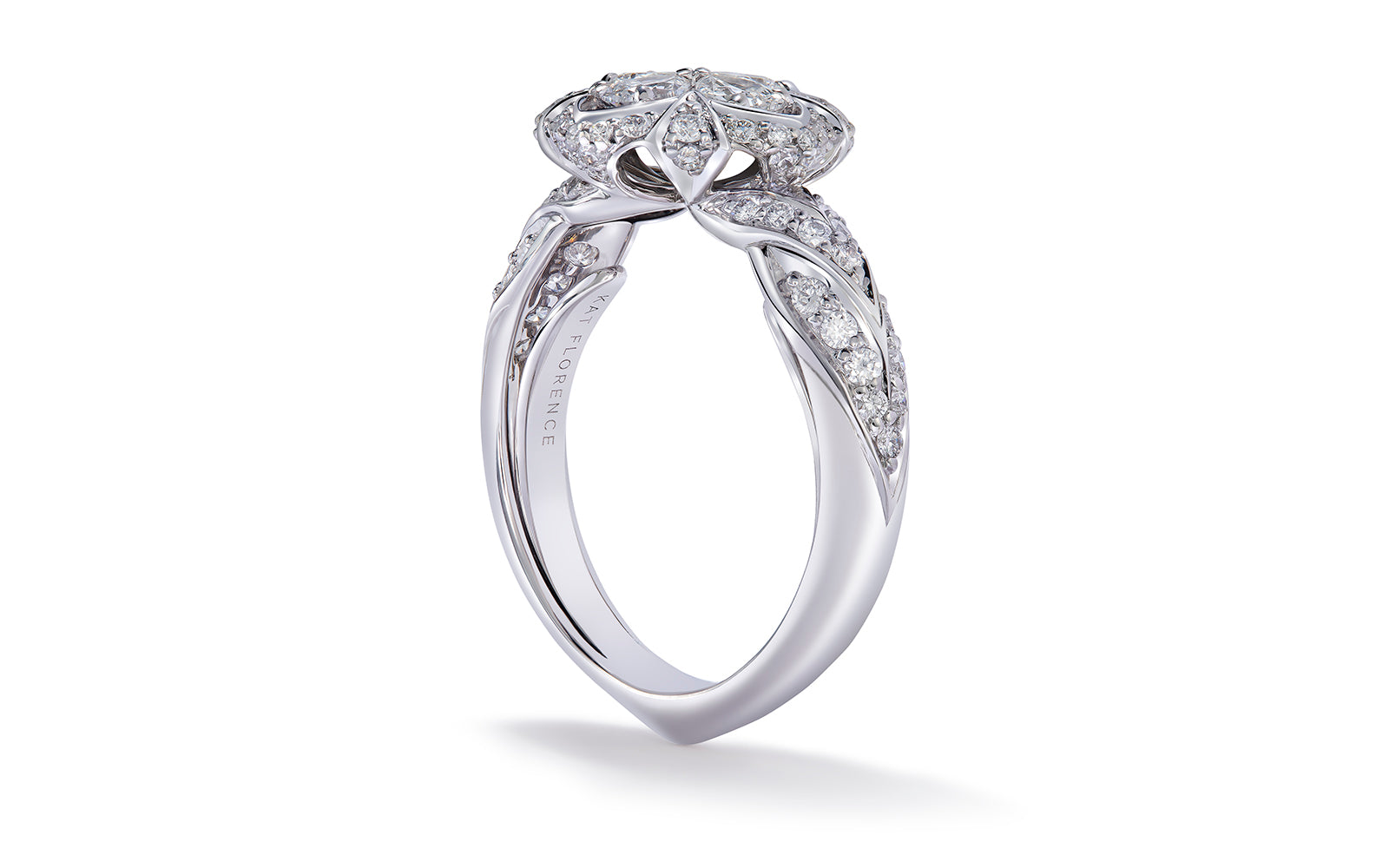 1.13ct D Flawless Diamond Ring set in 18K White Gold