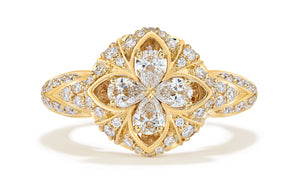1.13ct D Flawless Diamond Ring set in 18K Yellow Gold