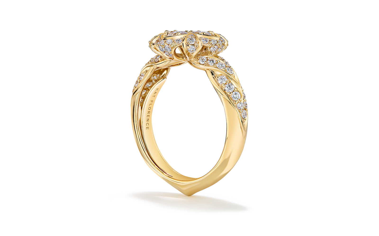 1.13ct D Flawless Diamond Ring set in 18K Yellow Gold