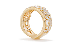3.13ct D Flawless Diamond Ring set in 18K Yellow Gold