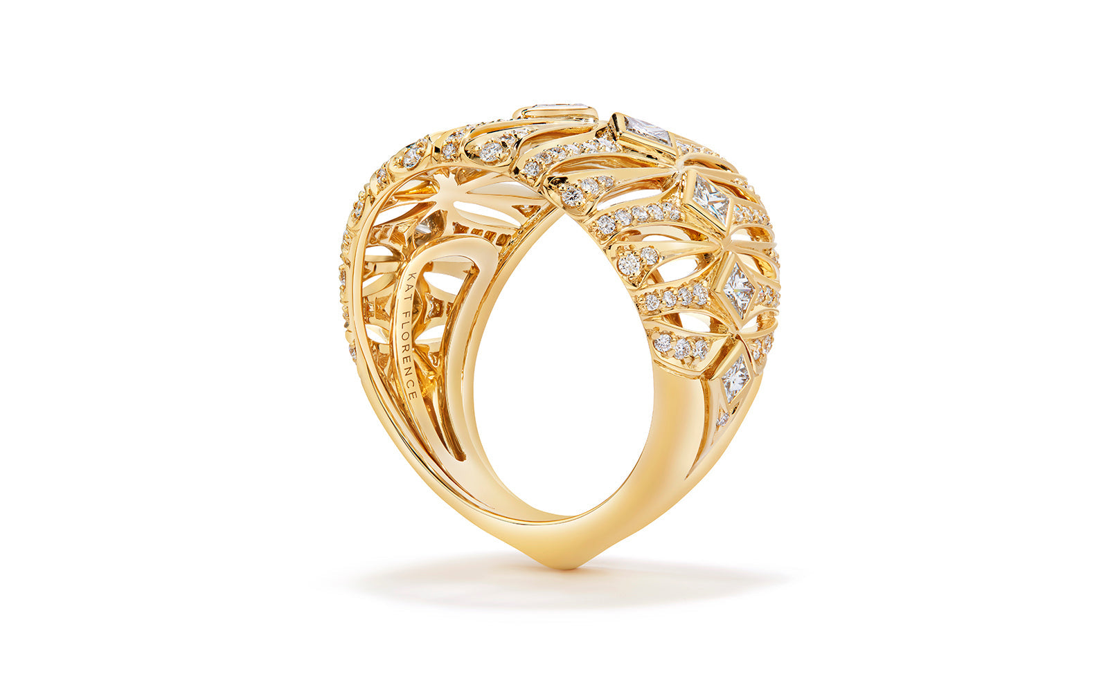 1.49ct D Flawless Diamond Ring set in 18K Yellow Gold