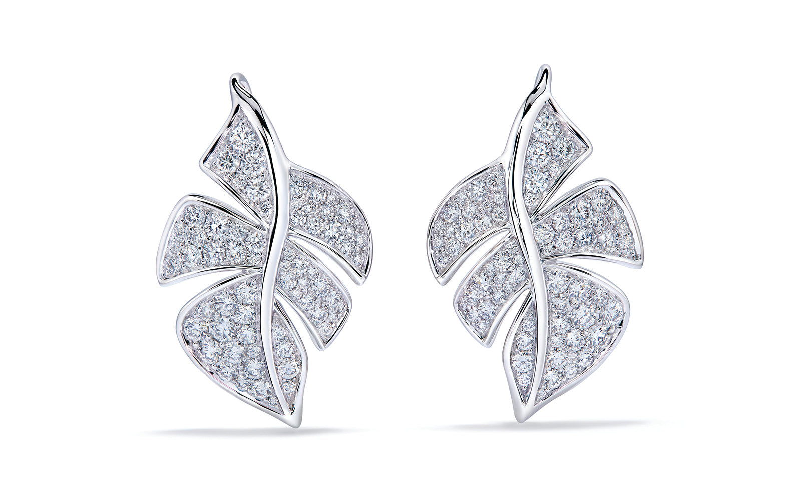 1.64ct D Flawless Diamond Earrings set in 18K White Gold