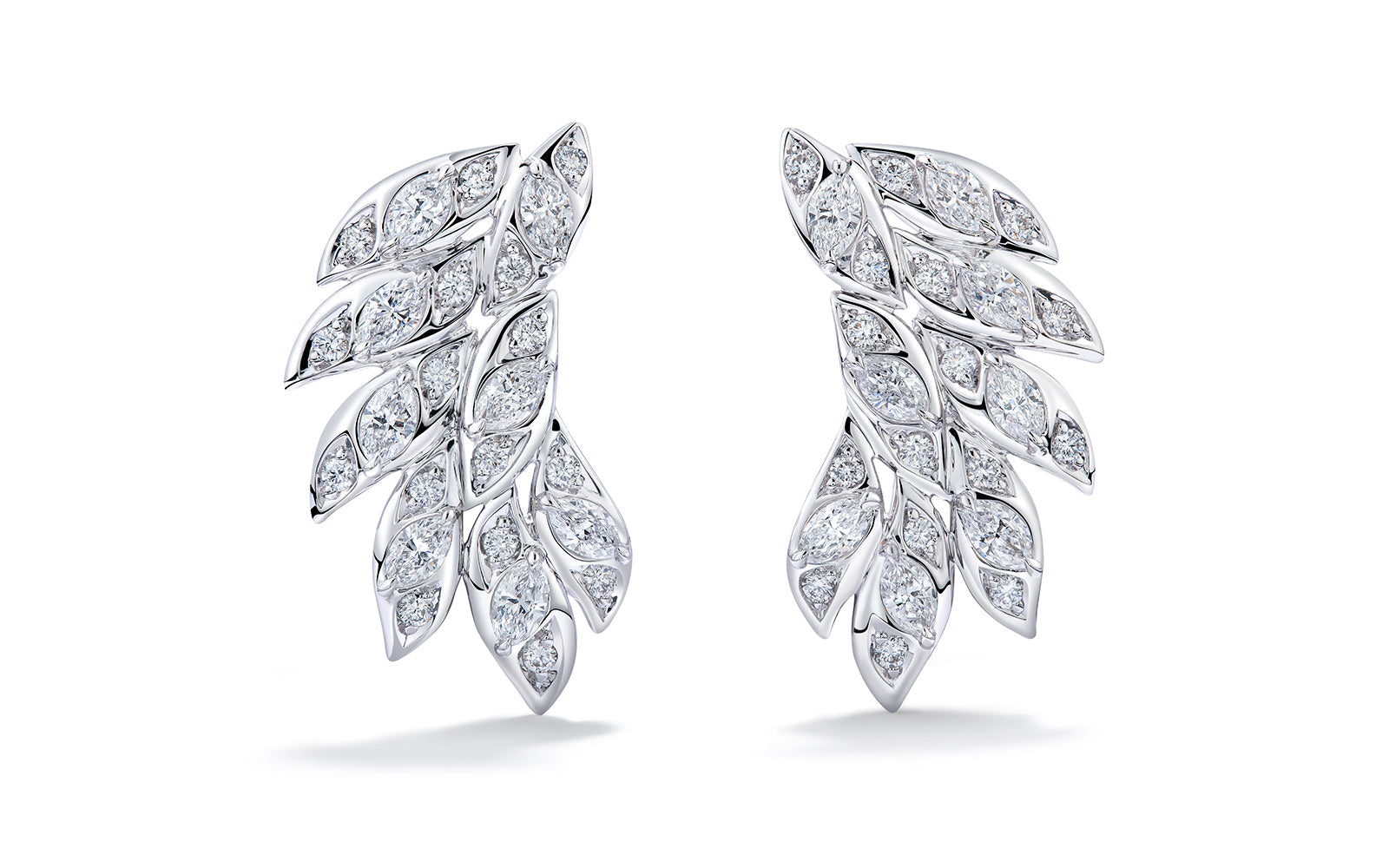 1.06ct D Flawless Diamond Earrings set in 18K White Gold