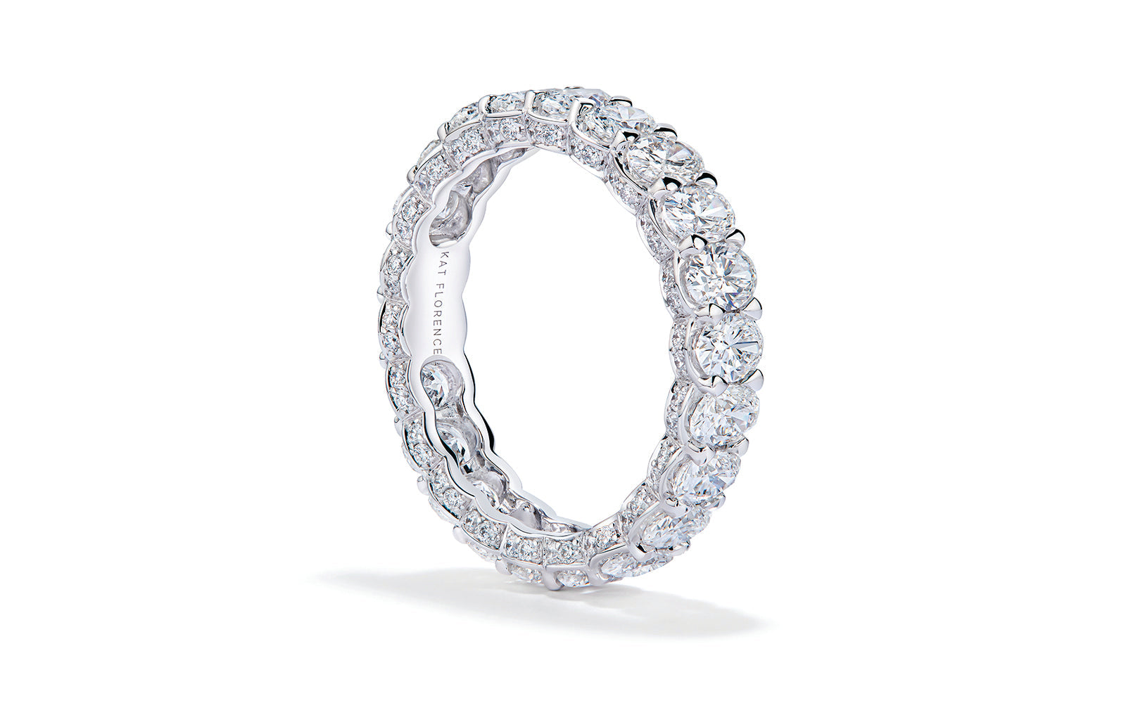 3.74ct D Flawless Diamond Ring set in 18K White Gold