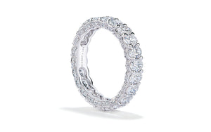 3.74ct D Flawless Diamond Ring set in 18K White Gold