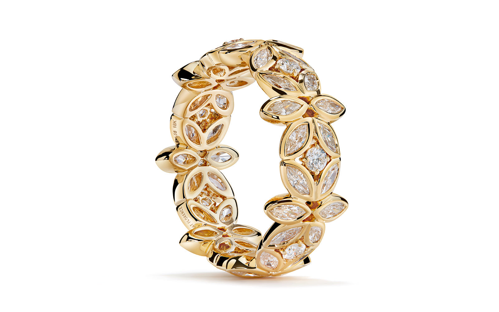 1.68ct D Flawless Diamond Ring set in 18K Yellow Gold