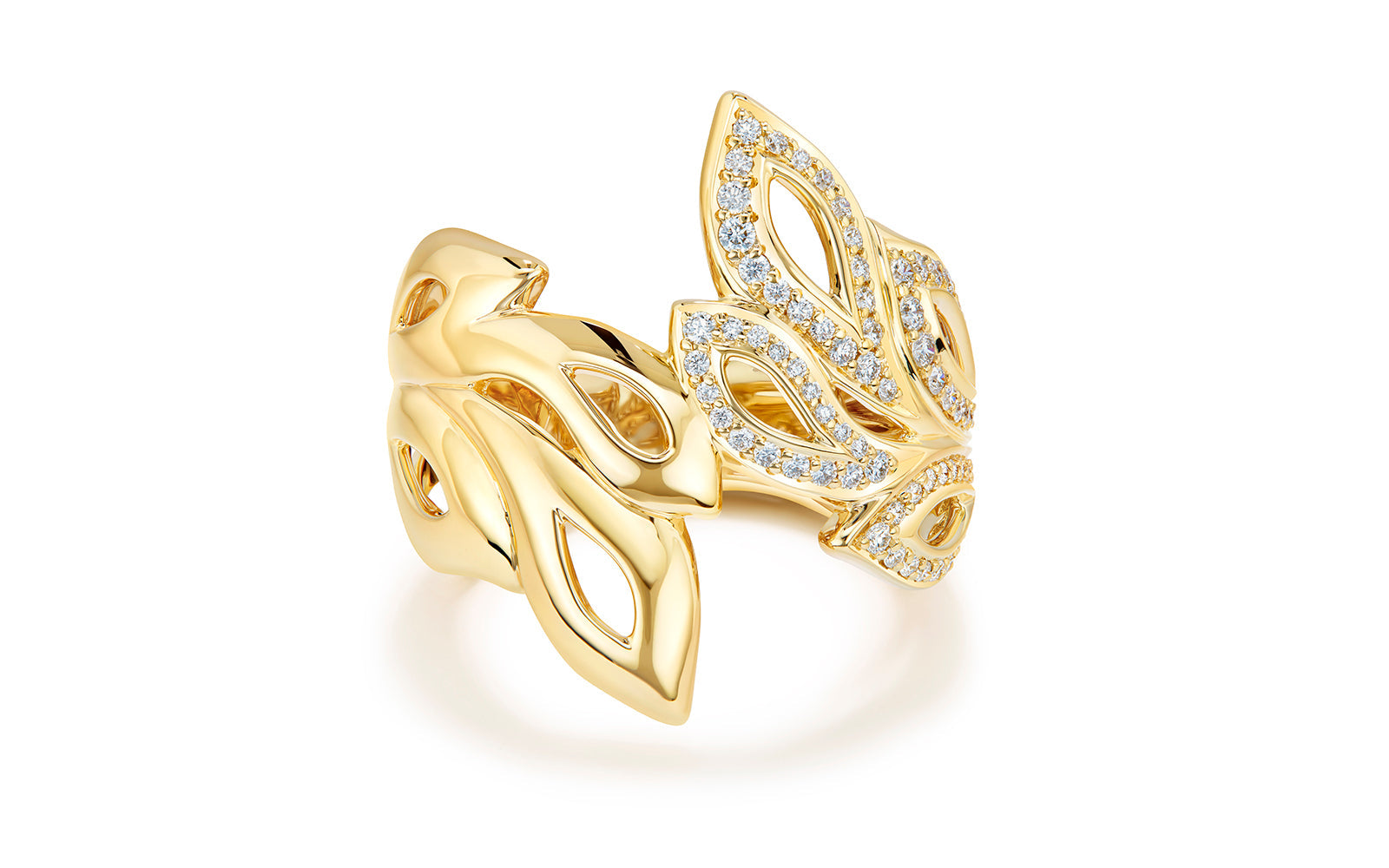0.60ct D Flawless Diamond Ring set in 18K Yellow Gold