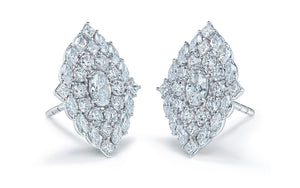 1.82ct D Flawless Diamond Earrings set in 18K White Gold