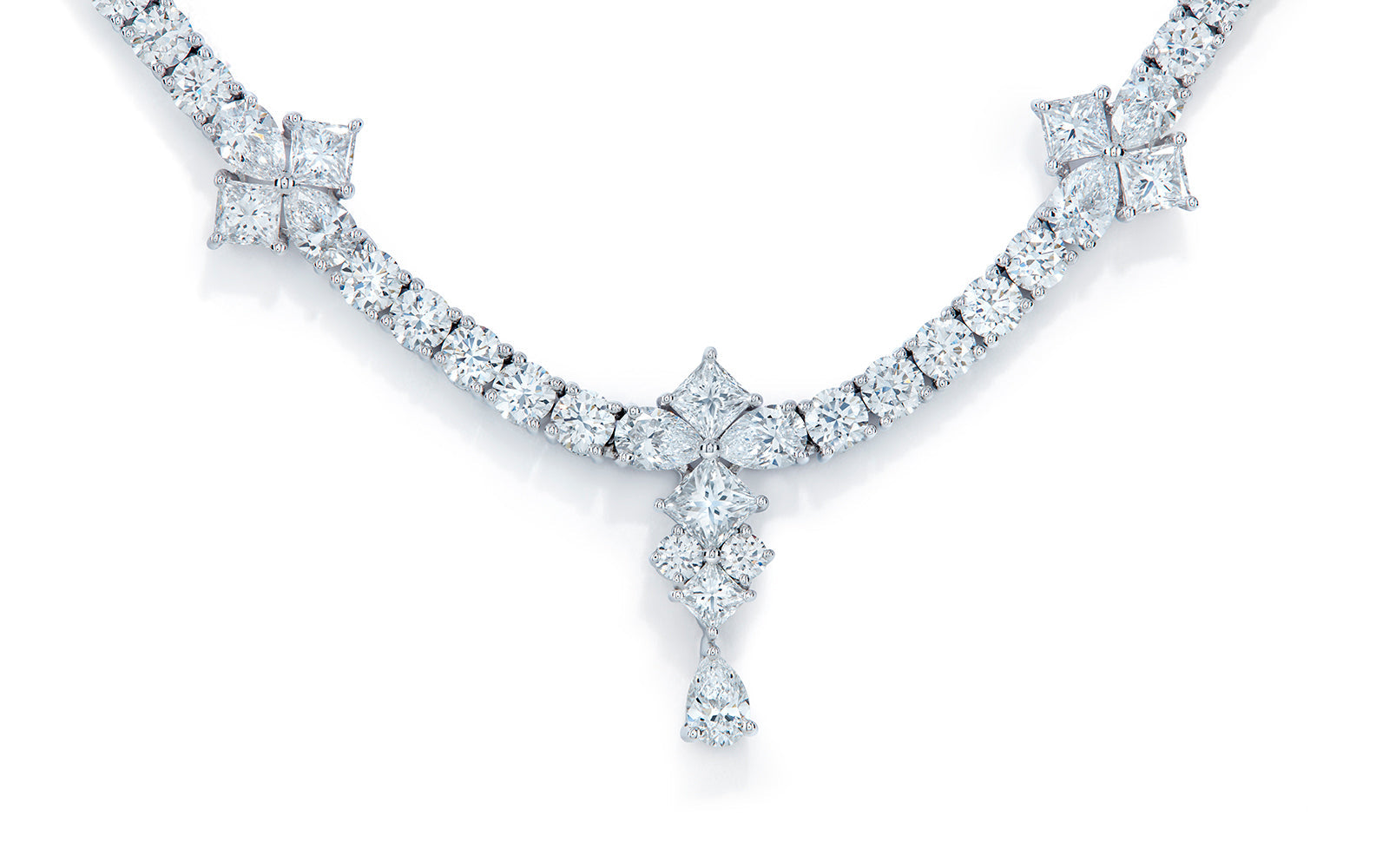 18.79ct D Flawless Diamond Necklace set in 18K White Gold