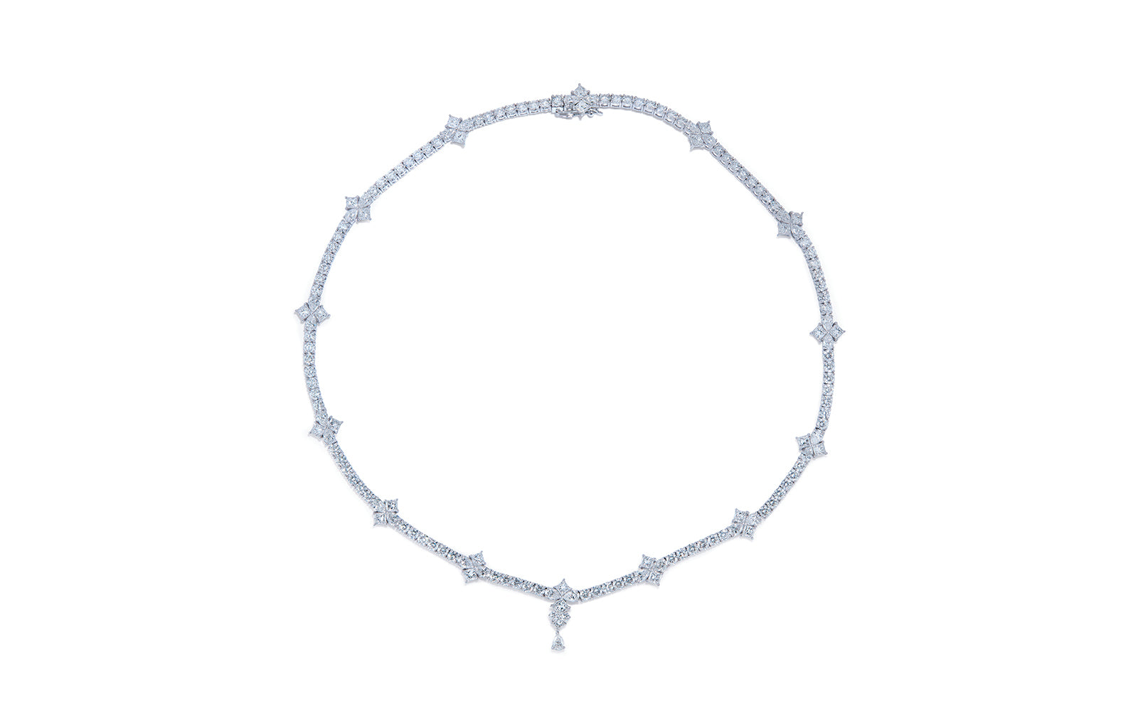 18.79ct D Flawless Diamond Necklace set in 18K White Gold