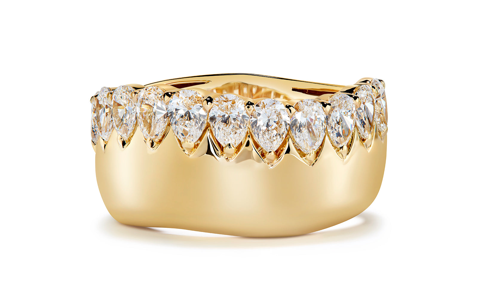 1.54ct D Flawless Diamond Ring set in 18K Yellow Gold