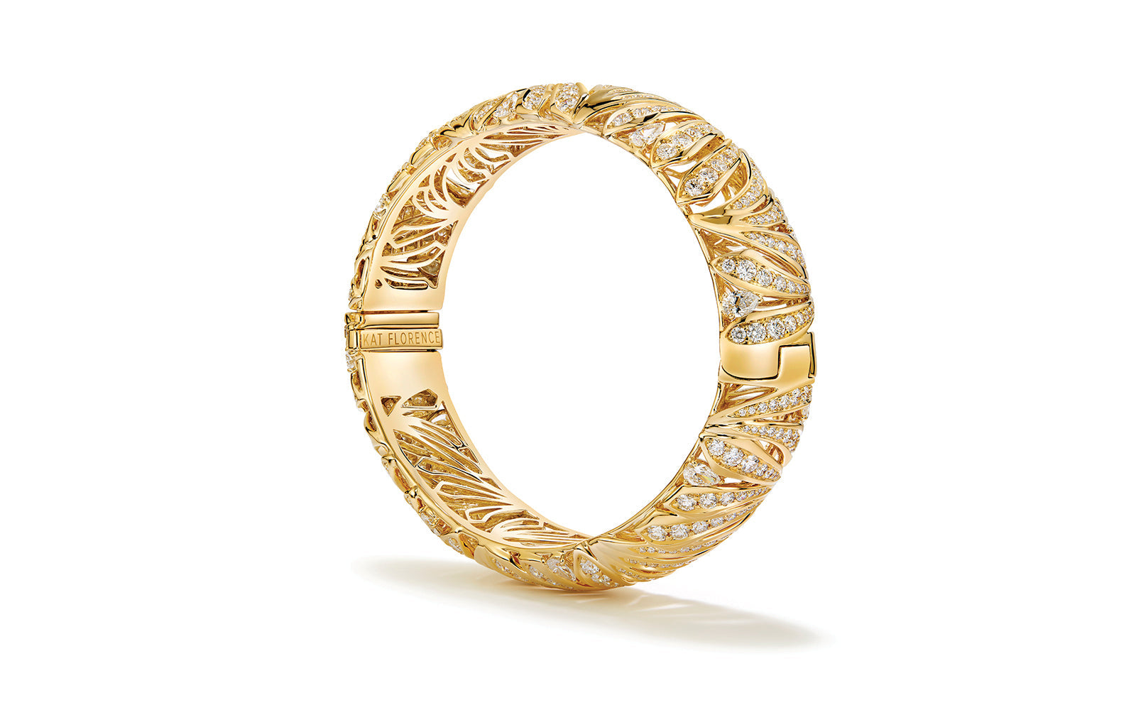 10.26ct D Flawless Diamond Bangle set in 18K Yellow Gold