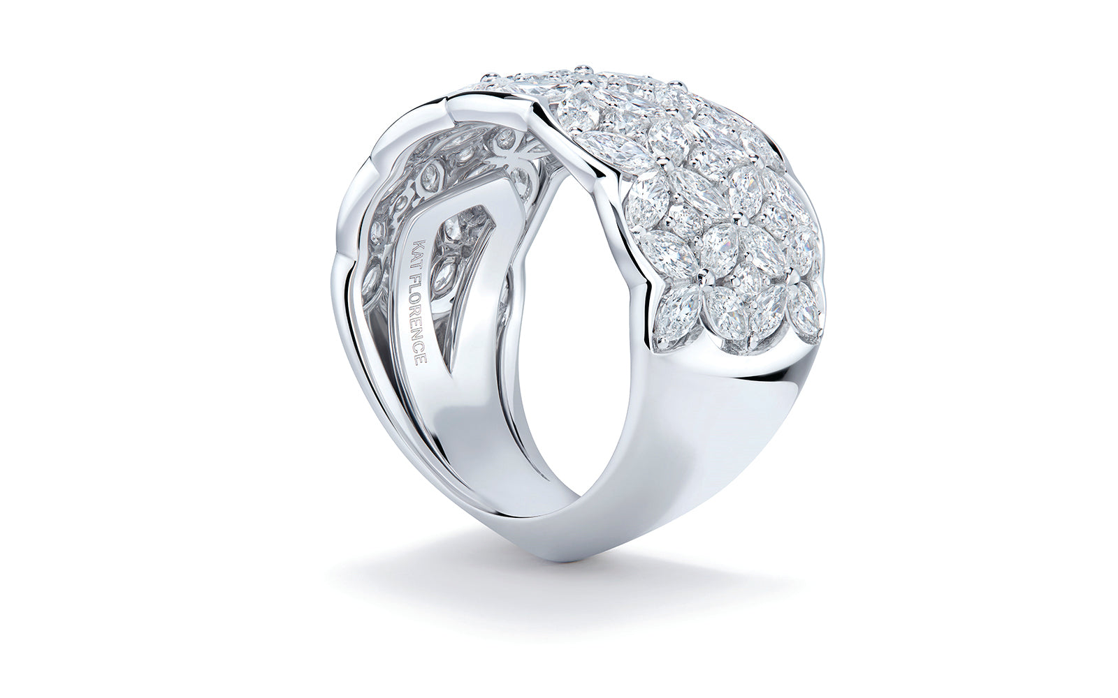 3.24ct D Flawless Diamond Ring set in 18K White Gold