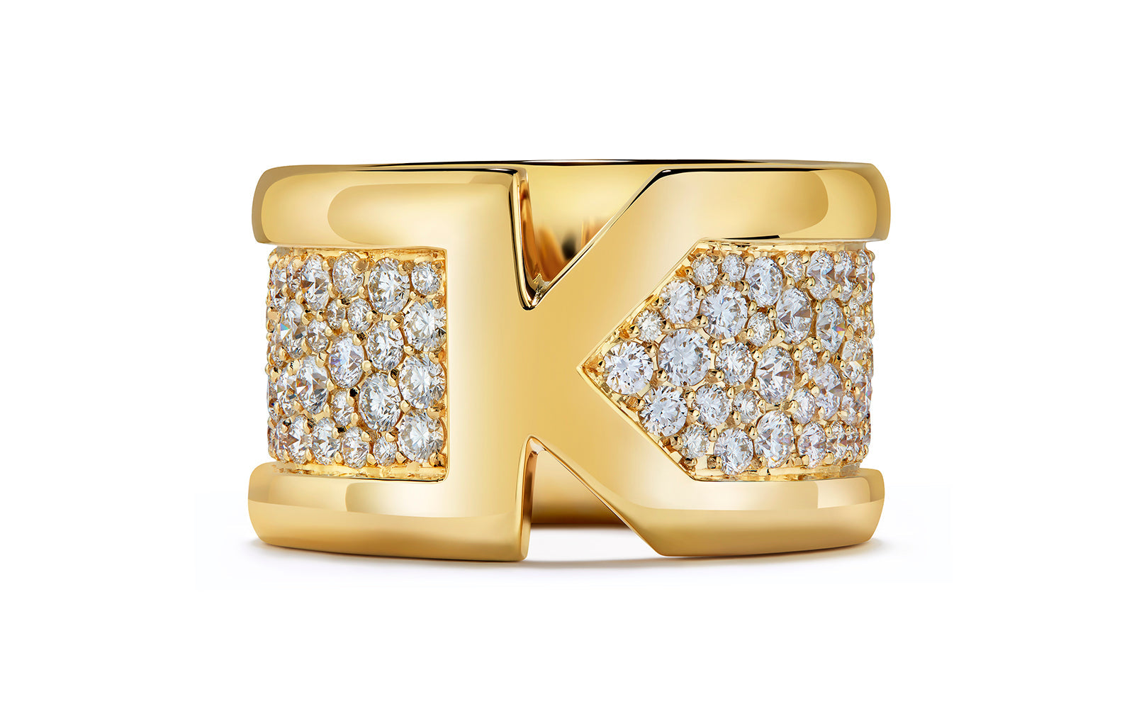 2.01ct D Flawless Diamond Ring set in 18K Yellow Gold