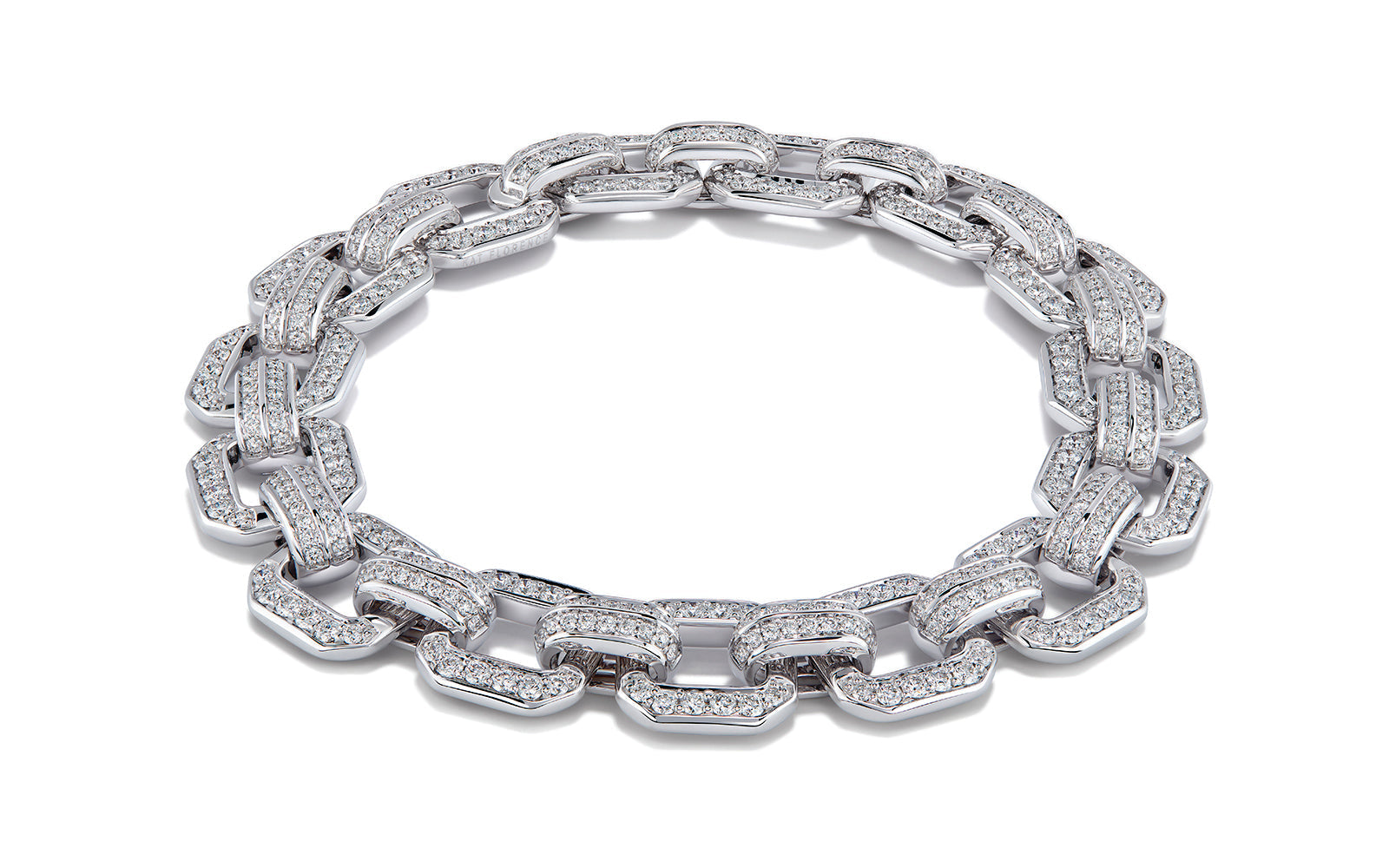 3.28ct D Flawless Diamond Bracelet set in 18K White Gold