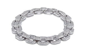 3.28ct D Flawless Diamond Bracelet set in 18K White Gold