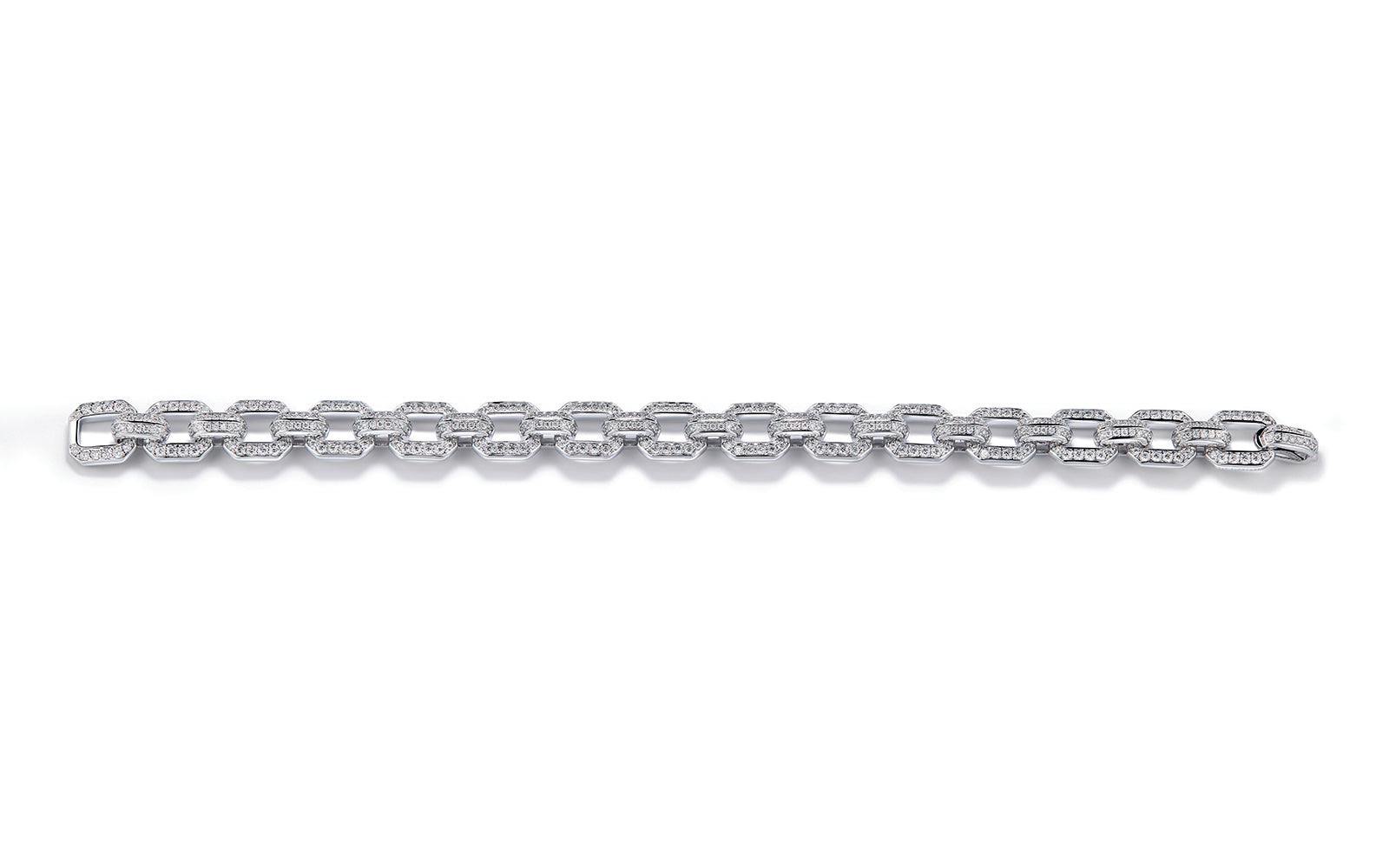 3.28ct D Flawless Diamond Bracelet set in 18K White Gold
