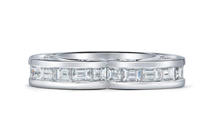 5.10ct D Flawless Diamond Ring set in 18K White Gold