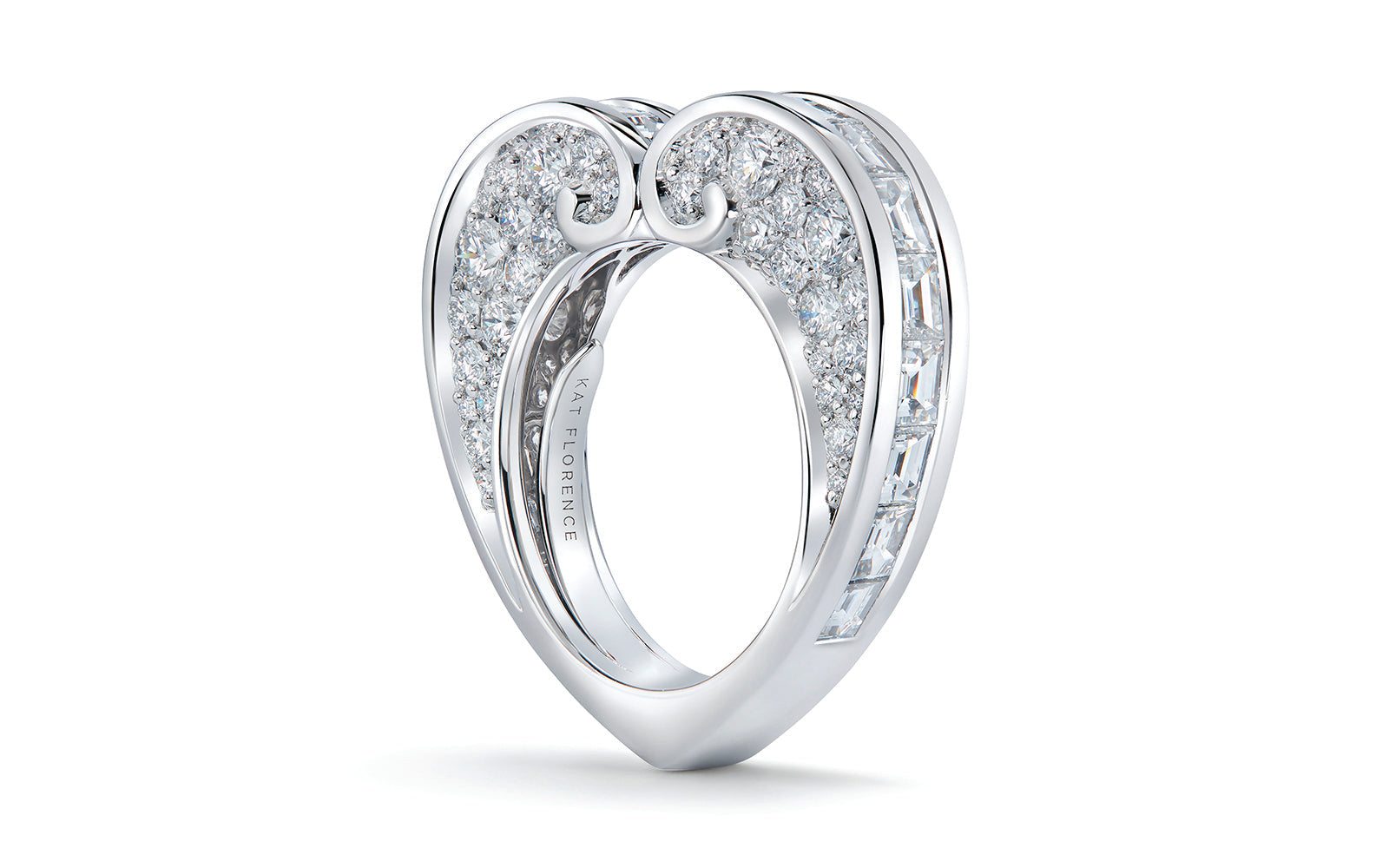 5.10ct D Flawless Diamond Ring set in 18K White Gold