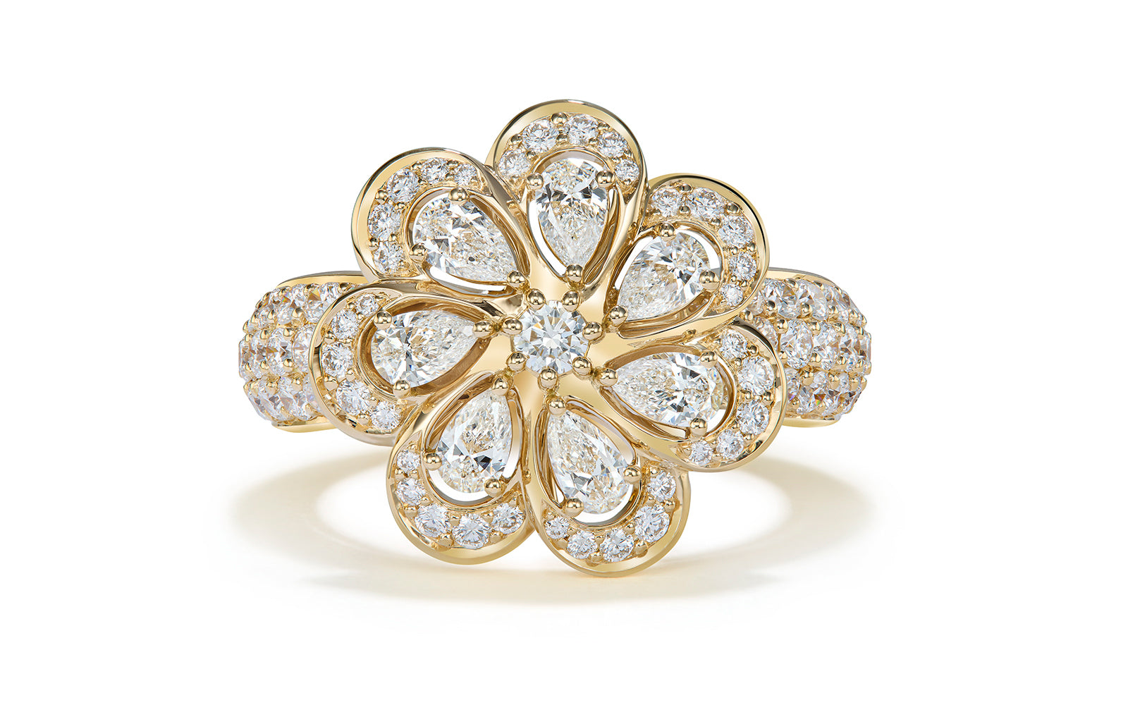 1.68ct D Flawless Diamond Ring set in 18K Yellow Gold
