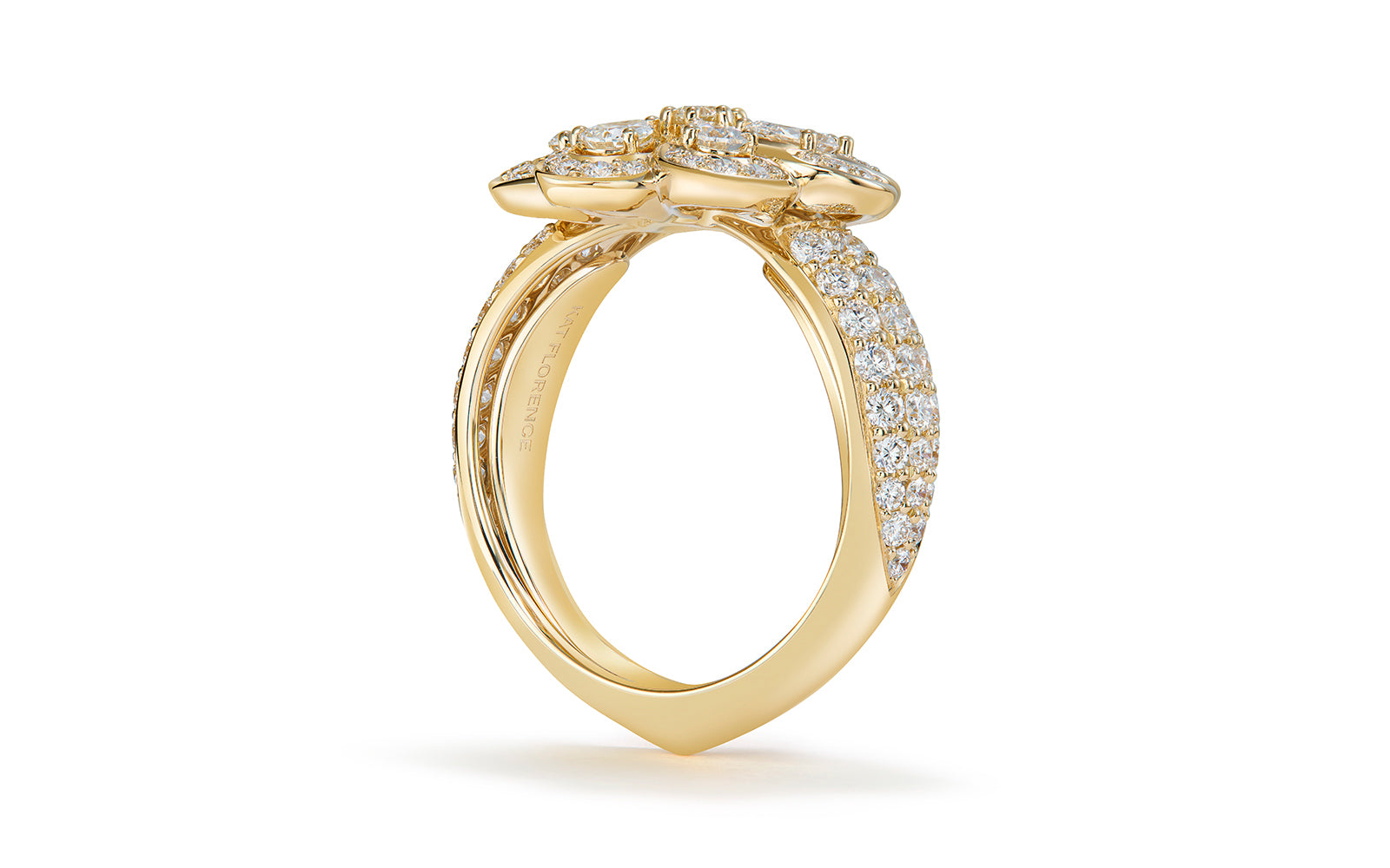 1.68ct D Flawless Diamond Ring set in 18K Yellow Gold