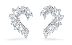 3.10ct D Flawless Diamond Earrings set in 18K White Gold