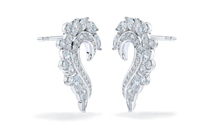 3.10ct D Flawless Diamond Earrings set in 18K White Gold