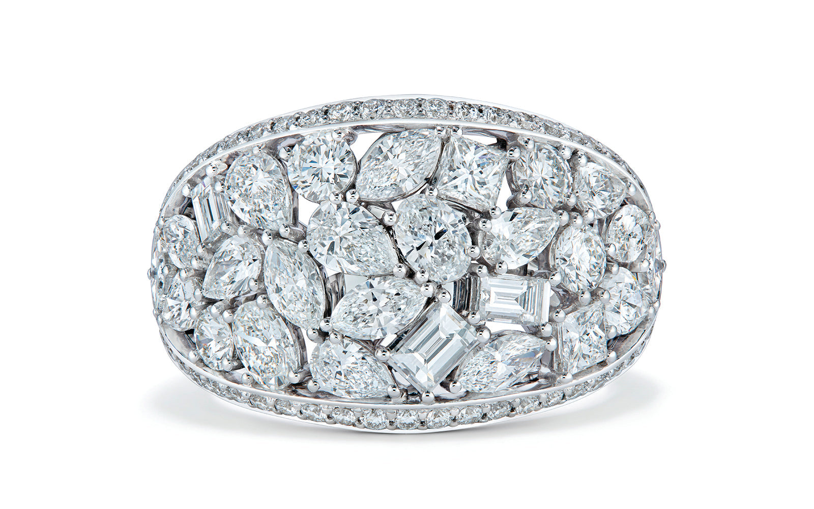 3.24ct D Flawless Diamond Ring set in 18K White Gold