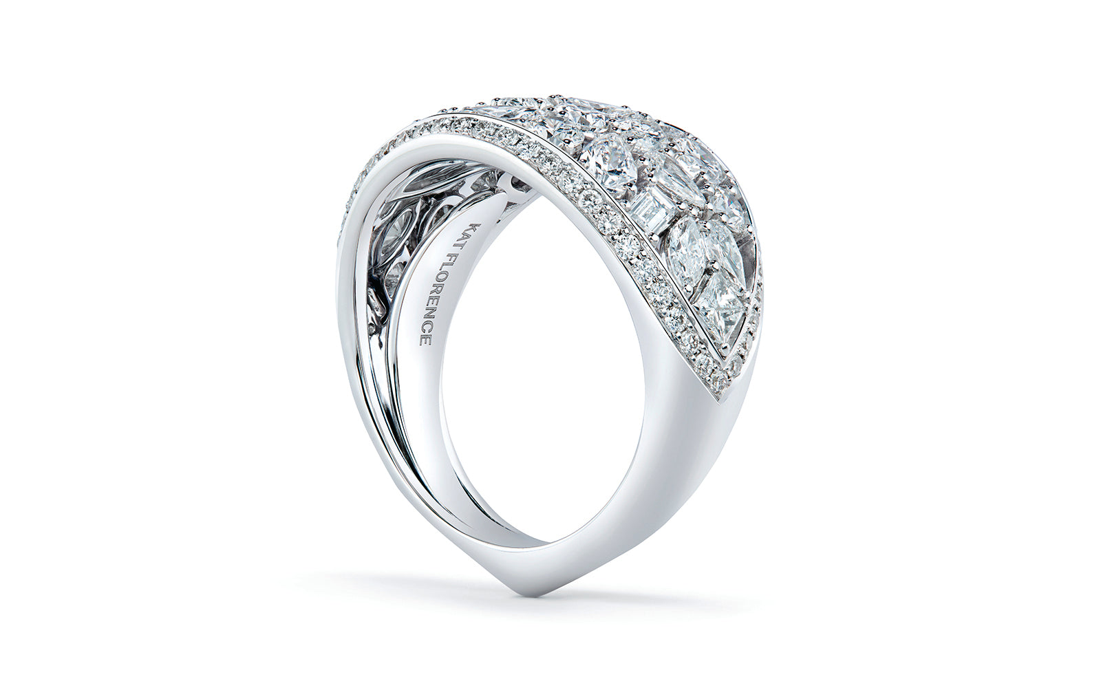 3.24ct D Flawless Diamond Ring set in 18K White Gold