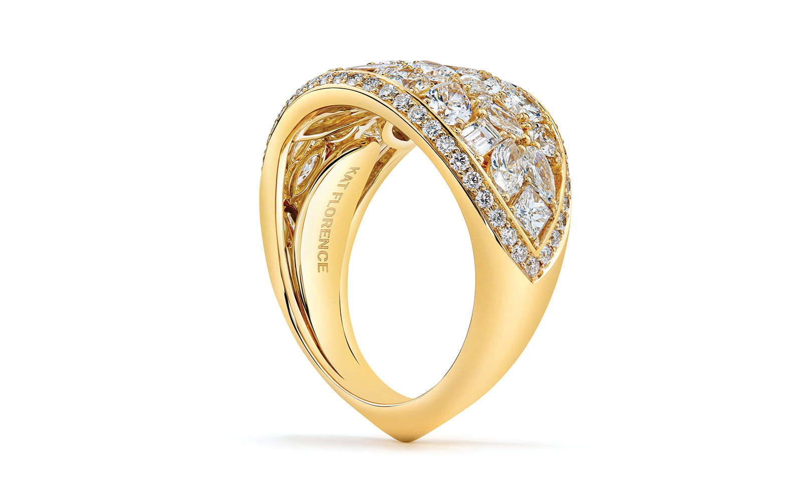 3.24ct D Flawless Diamond Ring set in 18K Yellow Gold