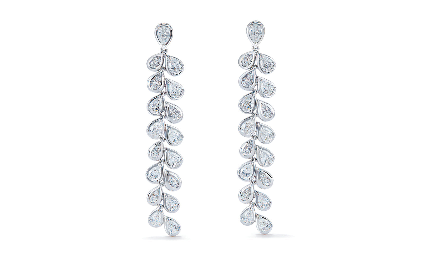 3.02ct D Flawless Diamond Earrings set in 18K White Gold