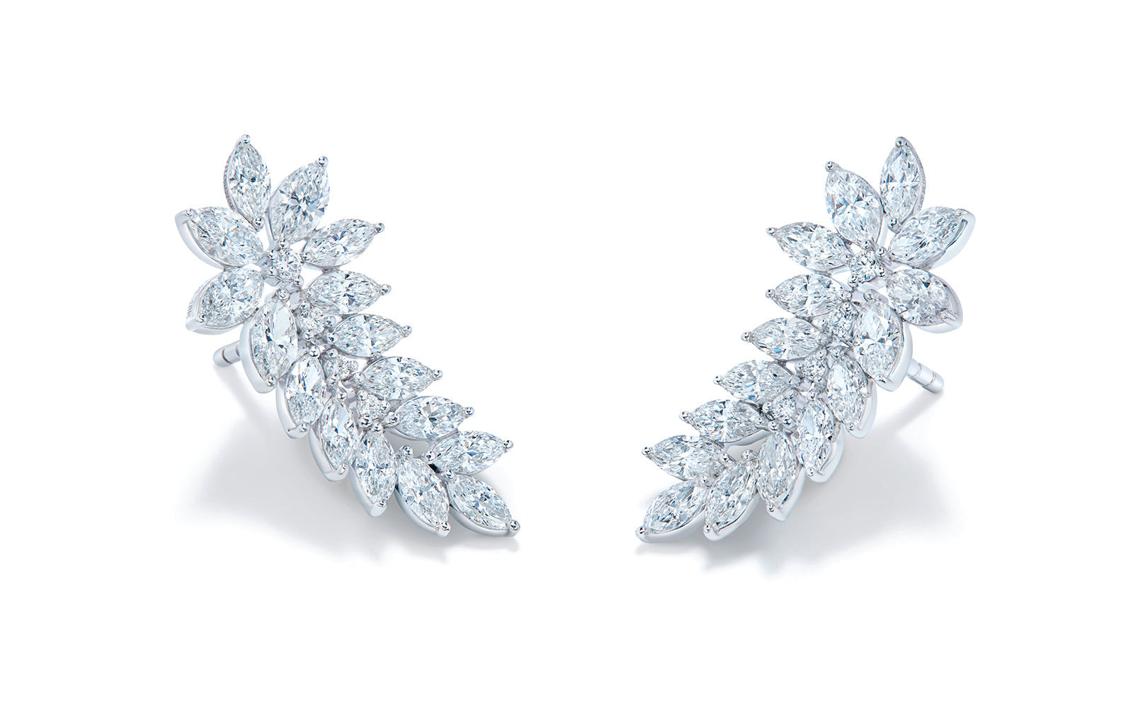 2.46ct D Flawless Diamond Earrings set in 18K White Gold