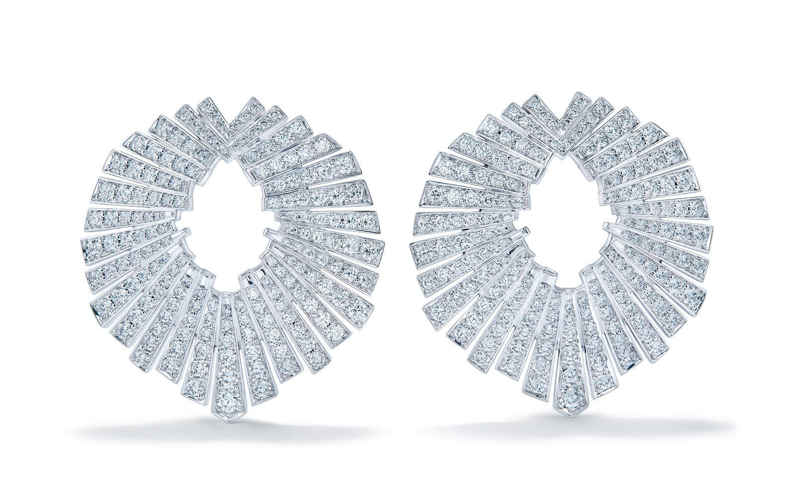 2.92ct D Flawless Diamond Earrings set in 18K White Gold