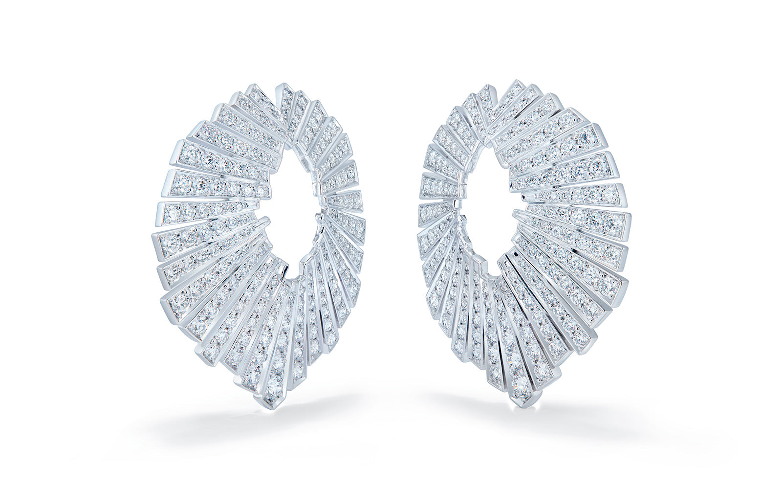 2.92ct D Flawless Diamond Earrings set in 18K White Gold