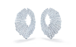2.92ct D Flawless Diamond Earrings set in 18K White Gold